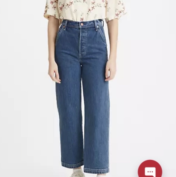 Levi's Ribcage Wide Leg Jeans - Picture 1 of 14